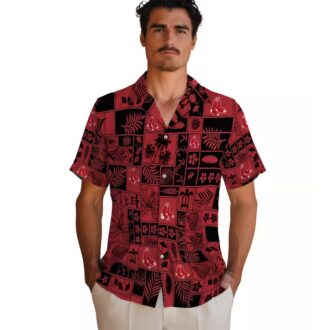 Boston Red Sox Tropical Hawaiian Patchwork Shirt - MLB Fan Beach Outfit