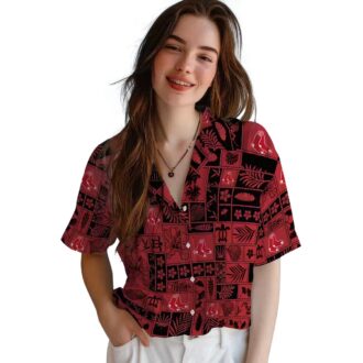 Boston Red Sox Tropical Hawaiian Patchwork Shirt - MLB Fan Beach Outfit