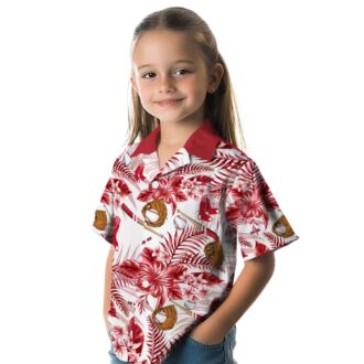 Custom Boston Red Sox Floral Hawaiian Shirt - MLB Baseball Summer Beach Shirt