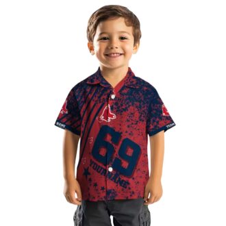 Custom Boston Red Sox Star Stripes Red Hawaiian Shirt - Perfect MLB Summer Outfit
