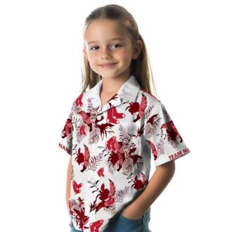 Exclusive MLB Boston Red Sox Hawaiian Shirt - Red & White Botanical Beachwear for Fans