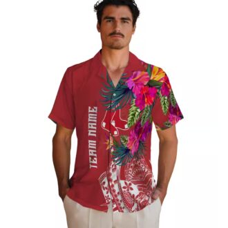 Limited Edition Boston Red Sox Hawaiian Shirt - Polynesian Floral Tropical MLB Apparel