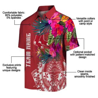 Limited Edition Boston Red Sox Hawaiian Shirt - Polynesian Floral Tropical MLB Apparel