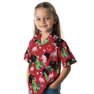 MLB Boston Red Sox Flamingo Leaf Hawaiian Shirt - Tropical Summer Beachwear