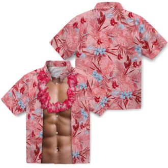 MLB Boston Red Sox Hawaiian Shirt - Red Illusion Tropical Beachwear for Fans in USA