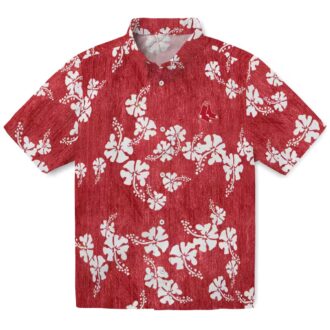 MLB Boston Red Sox Tropical Clusters Hawaiian Shirt - Red Hibiscus Summer Style
