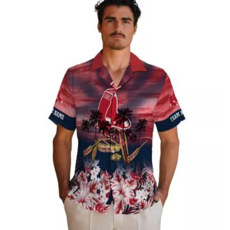 Tropical Canoe Red Boston Red Sox Hawaiian Shirt - Personalized MLB Fan Apparel for Summer