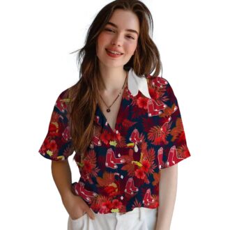 Unique Boston Red Sox Tropical Hawaiian Shirt - Floral Toucan Design for MLB Baseball Fans