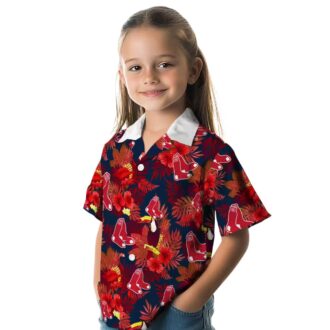 Unique Boston Red Sox Tropical Hawaiian Shirt - Floral Toucan Design for MLB Baseball Fans