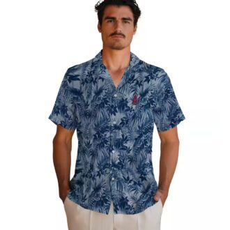 Los Angeles Angels Aloha Blue Leaf Pattern Shirt - Cool Summer Outfit for MLB Fans