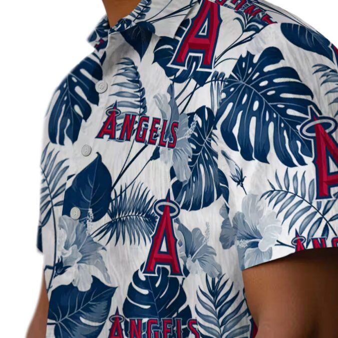 Los Angeles Angels MLB Hawaiian Shirt - Tropical Blue White Shirt for Summer Beach Parties