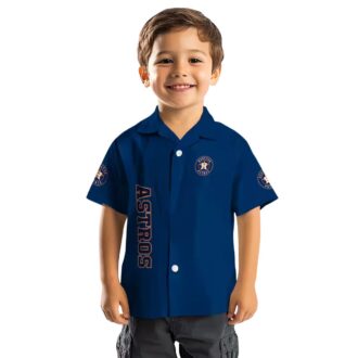 Houston Astros Blue Hawaiian Shirt with Stuart Minion - MLB Team Shirt for Summer Parties
