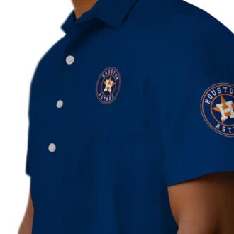 Houston Astros Blue Hawaiian Shirt with Stuart Minion - MLB Team Shirt for Summer Parties