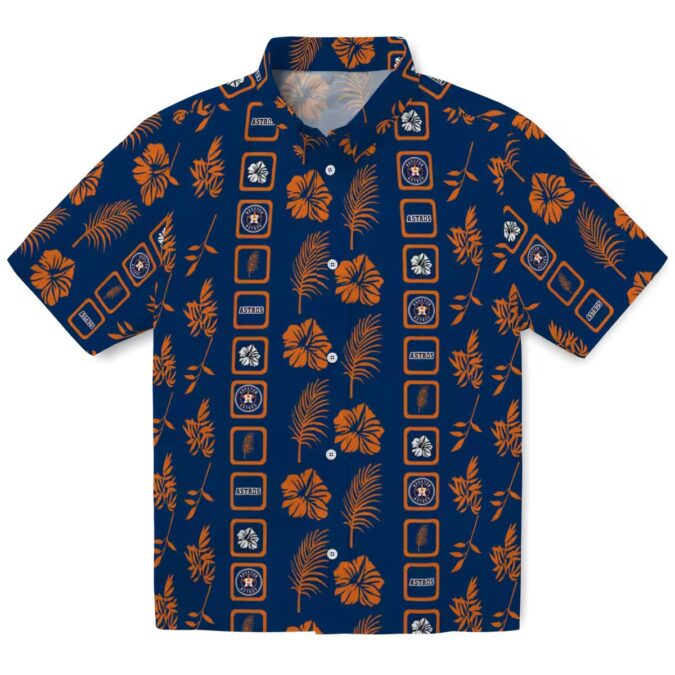 Houston Astros Floral Blue Hawaiian Shirt - Tropical MLB Shirt for Baseball Fans
