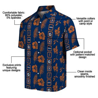 Houston Astros Floral Blue Hawaiian Shirt - Tropical MLB Shirt for Baseball Fans