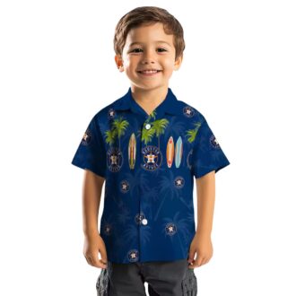 Houston Astros MLB Surfboard Palm Blue Hawaiian Shirt - Summer Beach Wear for Fans