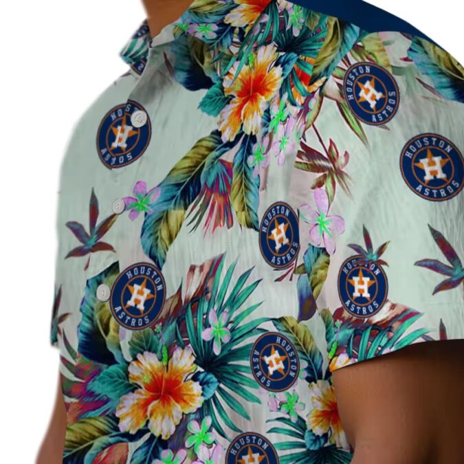 Houston Astros MLB Tropical Foliage Green Hawaiian Shirt - Perfect for Summer
