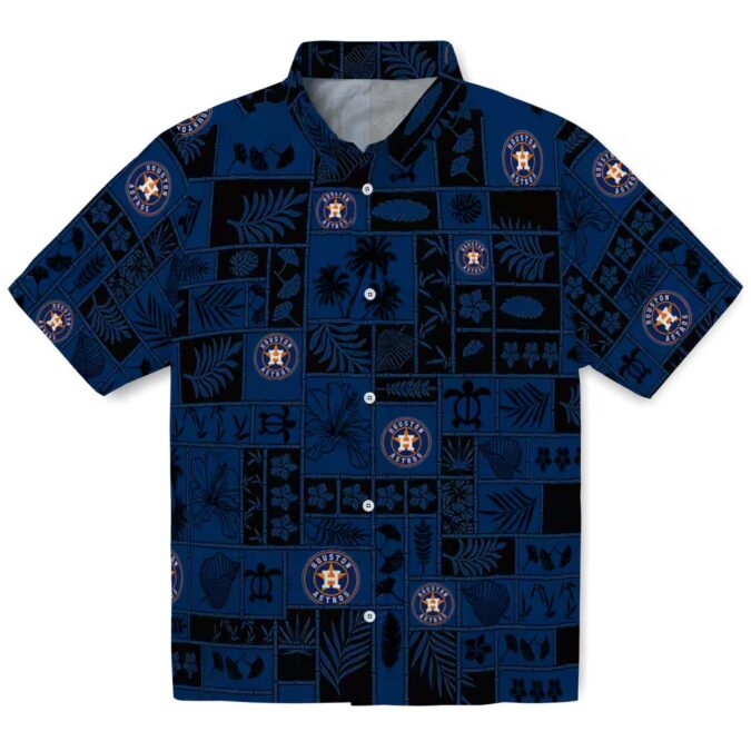 Houston Astros Tropical Aloha Hawaiian Shirt - Summer Beach Shirt with MLB Logo