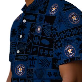 Houston Astros Tropical Aloha Hawaiian Shirt - Summer Beach Shirt with MLB Logo