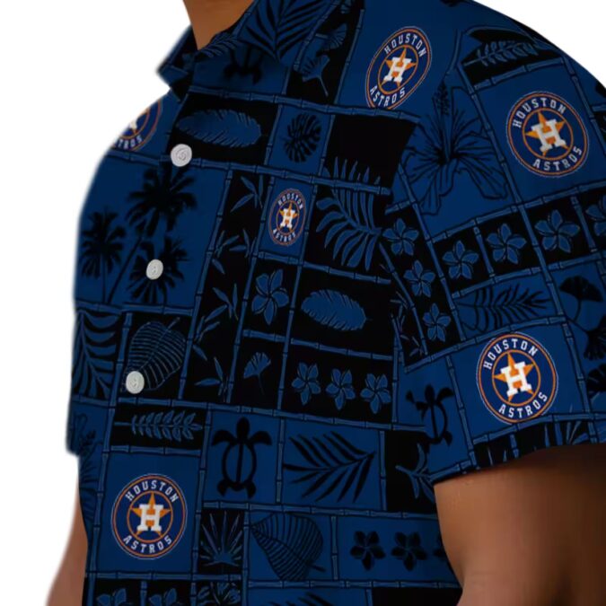 Houston Astros Tropical Aloha Hawaiian Shirt - Summer Beach Shirt with MLB Logo