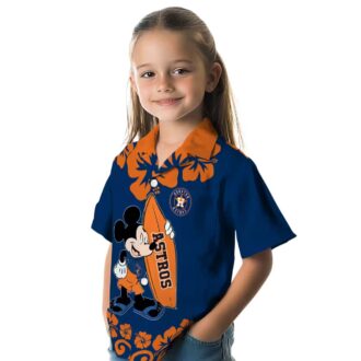 MLB Houston Astros Surfing Mickey Hawaiian Shirt - Blue Summer Shirt for Baseball Fans