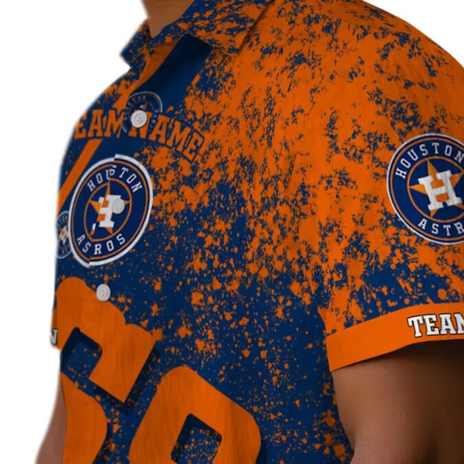 Personalized Houston Astros Blue Hawaiian Shirt - MLB Star Stripes & Tropical Aloha Design