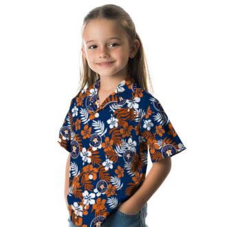 Tropical Blue Floral Houston Astros Hawaiian Shirt - MLB Summer Shirt for Fans