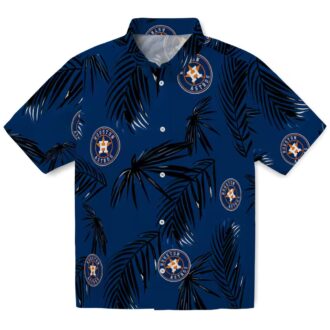 Tropical Blue Hawaiian Shirt with Houston Astros Logo - Ideal for MLB Fans & Summer Fun