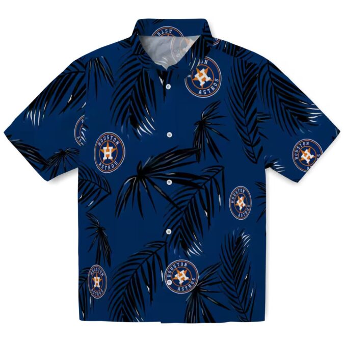 Tropical Blue Hawaiian Shirt with Houston Astros Logo - Ideal for MLB Fans & Summer Fun