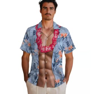 Detroit Tigers Navy Hawaiian Shirt - MLB Aloha Shirt for Summer Fun & Beach Days