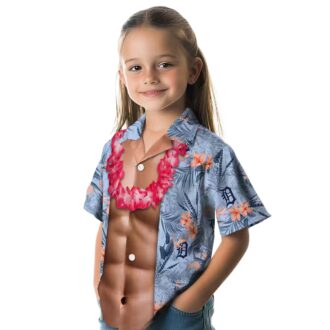 Detroit Tigers Navy Hawaiian Shirt - MLB Aloha Shirt for Summer Fun & Beach Days