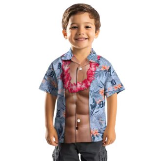 Detroit Tigers Navy Hawaiian Shirt - MLB Aloha Shirt for Summer Fun & Beach Days