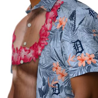 Detroit Tigers Navy Hawaiian Shirt - MLB Aloha Shirt for Summer Fun & Beach Days