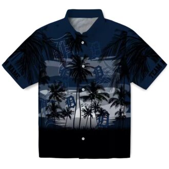 Detroit Tigers Sunset Hawaiian Shirt - MLB Team Tropical Shirt for Summer & Beach