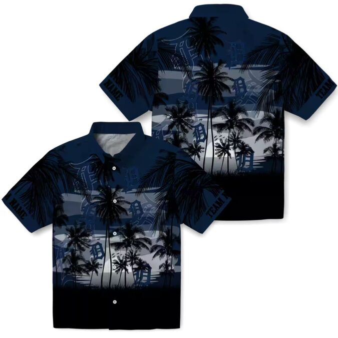 Detroit Tigers Sunset Hawaiian Shirt - MLB Team Tropical Shirt for Summer & Beach