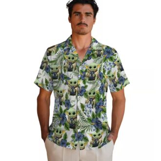Detroit Tigers Tropical Hawaiian Shirt with Yoda Green Design - MLB Beach Shirt for USA Fans