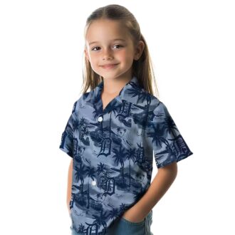 Official Detroit Tigers Coastal Palms Navy Hawaiian Shirt - MLB Summer Tropical Shirt