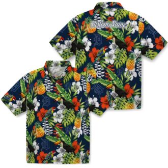 Personalized Detroit Tigers Tropical Hawaiian Shirt - Toucan Navy Green MLB Fan Apparel