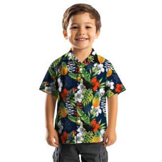 Personalized Detroit Tigers Tropical Hawaiian Shirt - Toucan Navy Green MLB Fan Apparel