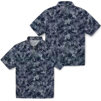Shop Detroit Tigers Tropical Hawaiian Shirt - Navy Leafy Pattern with MLB Logo for Beach & Vacation