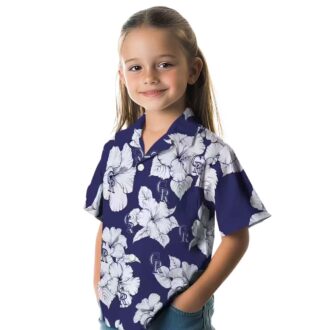 Blue & White Hibiscus Colorado Rockies Hawaiian Shirt – MLB Team Tropical Summer Shirt