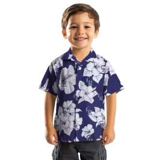 Blue & White Hibiscus Colorado Rockies Hawaiian Shirt – MLB Team Tropical Summer Shirt