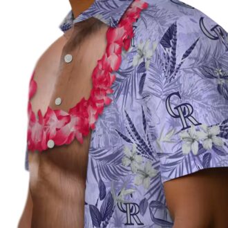 Colorado Rockies Beach Sunset Hawaiian Shirt - MLB Tropical Shirt for Summer & Vacation