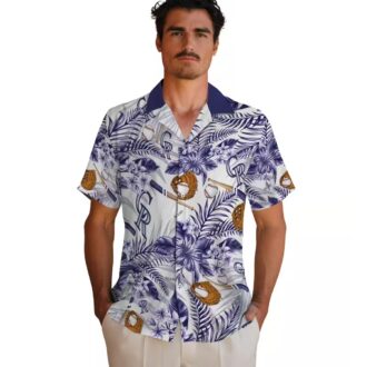 Colorado Rockies Floral MLB Baseball Hawaiian Shirt - Blue White Tropical Fan Apparel