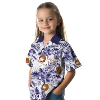 Colorado Rockies Floral MLB Baseball Hawaiian Shirt - Blue White Tropical Fan Apparel
