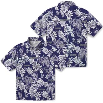 Colorado Rockies Hawaiian Shirt with Tropical Leaf Design - MLB Summer Shirt for Baseball Fans