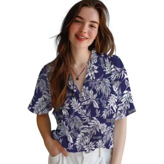 Colorado Rockies Hawaiian Shirt with Tropical Leaf Design - MLB Summer Shirt for Baseball Fans