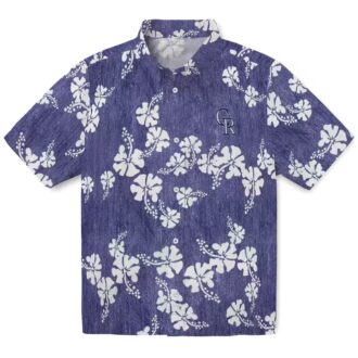 Colorado Rockies Hibiscus Hawaiian Shirt - MLB Tropical Aloha Shirt for Beach & Summer Events