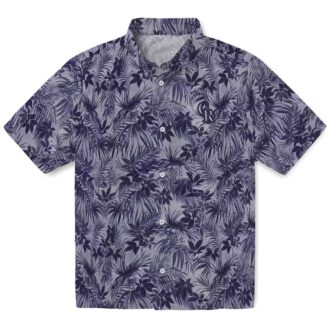 Colorado Rockies MLB Team Hawaiian Shirt - Blue Leafy Pattern Beach Shirt for Baseball Fans