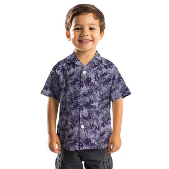 Colorado Rockies MLB Team Hawaiian Shirt - Blue Leafy Pattern Beach Shirt for Baseball Fans